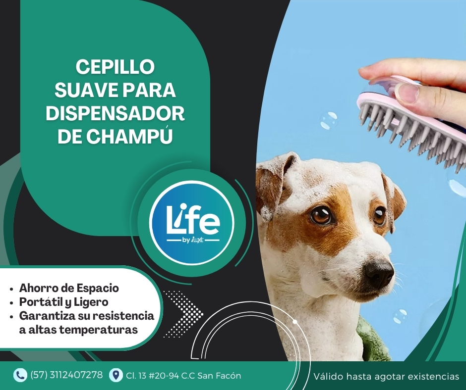 Miniatura 4 de Cepillo Dispensador Champú Mascotas
